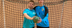 Handball player from Ukraine is a goalkeeping talent.