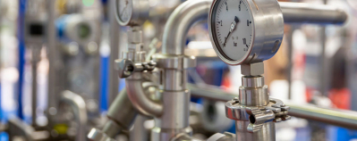 Pressure monitoring is crucial for safe processes in a UHT plant.
